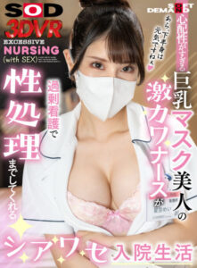 【VR】Mei Hoshizora: Anxious Masked Nurse’s Excessive Care