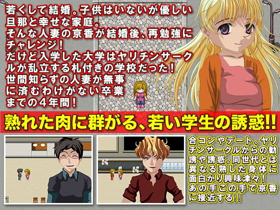 Kyoka's 4-Year University RPG: A 32-Year-Old Married Woman at a Notorious School (Nukumaru)