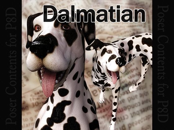 CL-Dalmatian for Poser8Dog by Choco to Koko