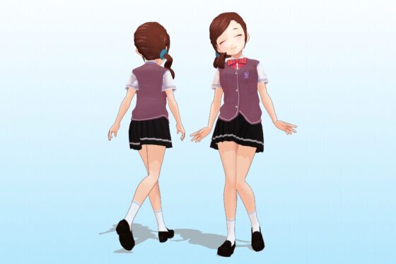 Akane Private High School - Class 2-3 #15 Koi Shirayumine Summer Uniform 3D Model