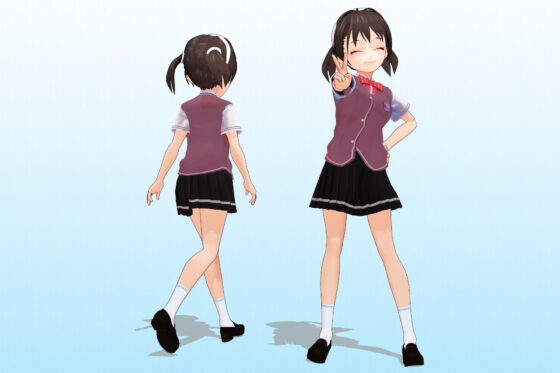 Takeishi Nanami Class 2-3 No. 16 Summer Uniform 3D Model