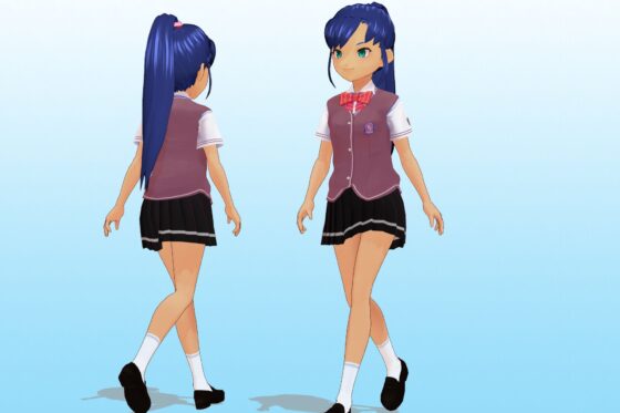 Mizutani Yuuki - Class 2-3 #25 Summer Uniform 3D Model