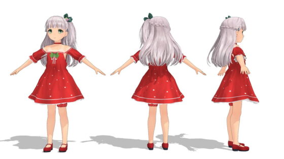 Maestrale Christmas Outfit MMD Model Ver.1.01