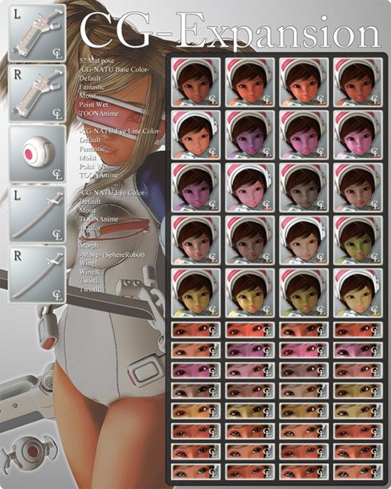 Cyber Girl Set Expansion for Natu Ver 3.1