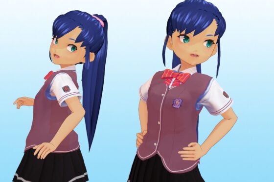 Mizutani Yuuki - Class 2-3 #25 Summer Uniform 3D Model
