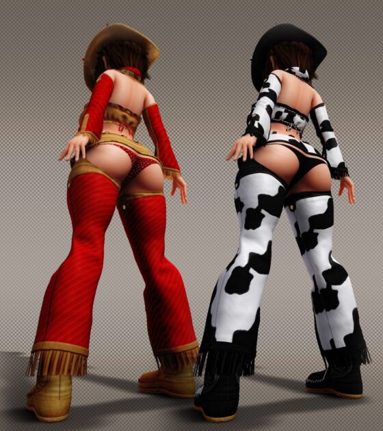 Cowgirl Outfit for Haru - 8 Body Set