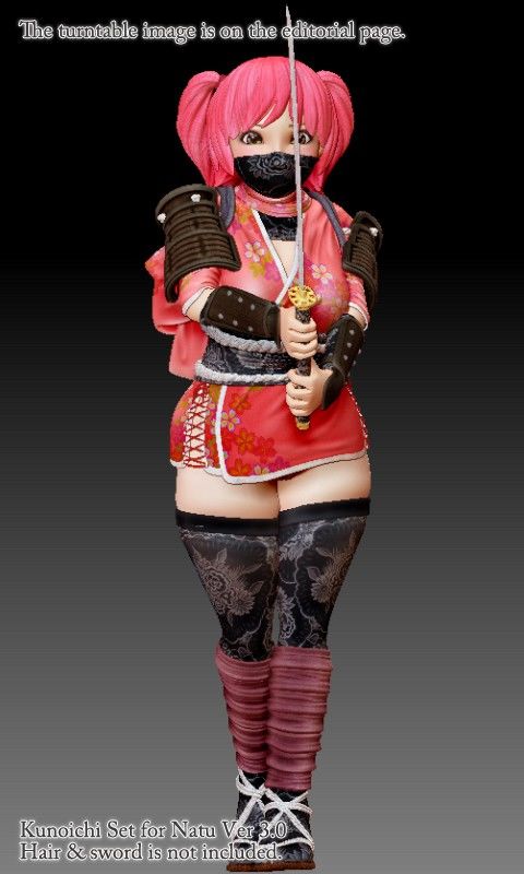 Kunoichi Outfit Set for NATU Ver 3.1