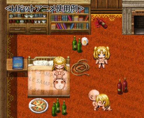 Erotic RPG Heroine Dot Art Material Pack