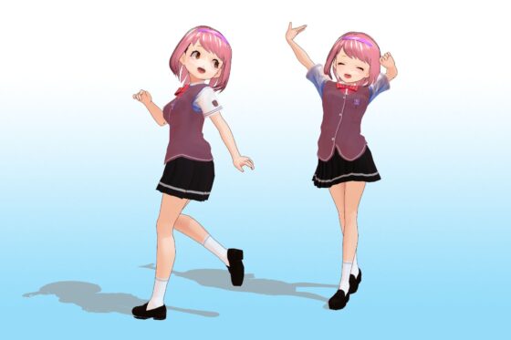 Yamaga Mikoto Summer Uniform 3D Model - Class 2-3 #29