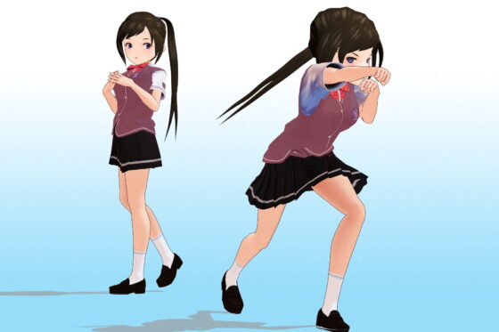 Class 2-3, Student #17 Rin Tsukise Summer Uniform 3D Model Data