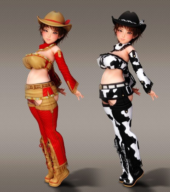 Cowgirl Outfit for Haru - 8 Body Set