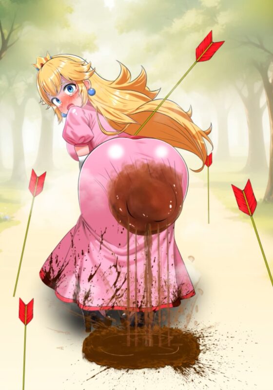 Princess Peach Desperation & Clothed Defecation Animation