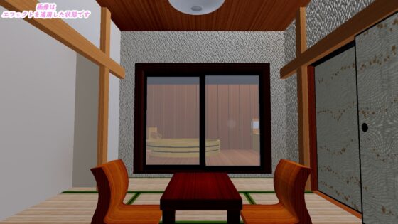 [3D Model Stage] Open-Air Bath Guest Room (Time-Space)