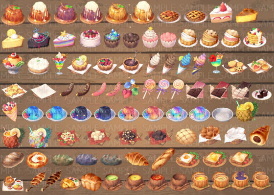 Illustration Icon Material Pack Vol.3 - Adventure Tavern Meals