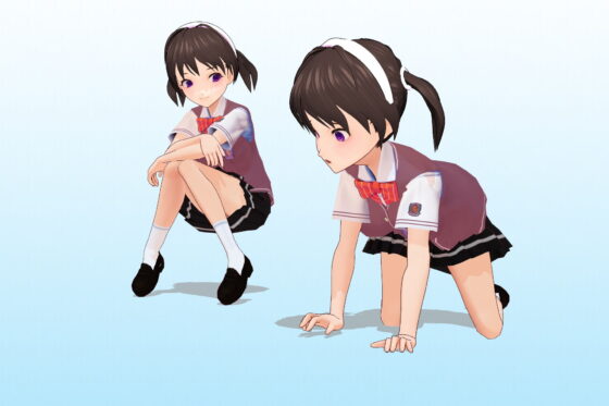 Takeishi Nanami Class 2-3 No. 16 Summer Uniform 3D Model