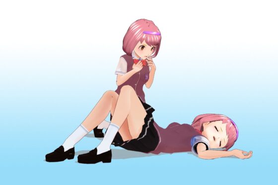Yamaga Mikoto Summer Uniform 3D Model - Class 2-3 #29