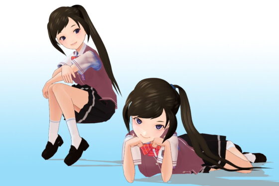 Class 2-3, Student #17 Rin Tsukise Summer Uniform 3D Model Data