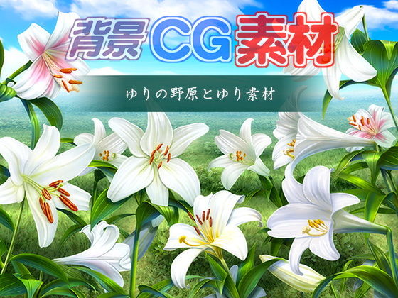 Royalty-Free Background CG Assets: Lily Field & Lily Materials