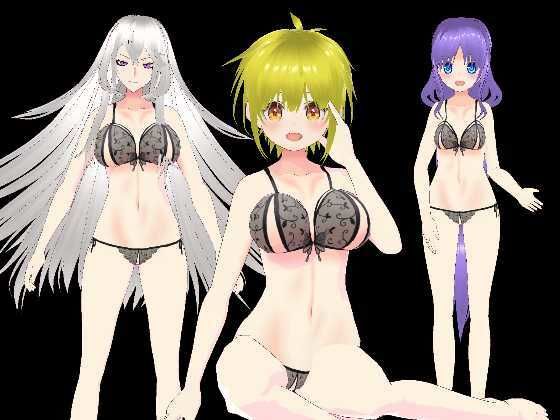 Gee-kun-soft Character Lingerie 02 - VRM 3D Models