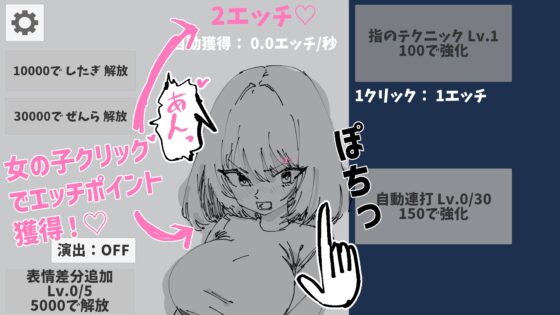 Click the Girl! Unlock Naked While AFK ♡ Earn Lewdness Points!