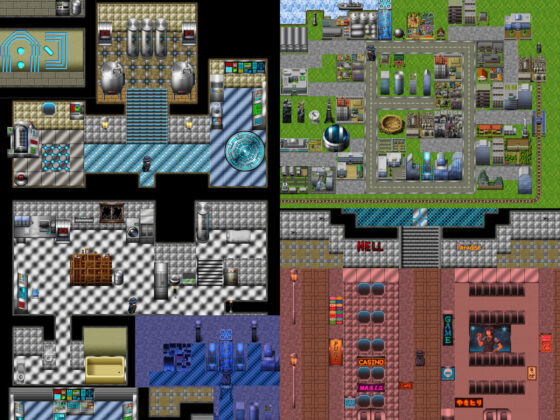 SF Near-Future to Modern Tileset & Map Chip Assets