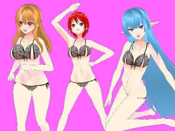 Gee-kun-soft Character Lingerie 02 - VRM 3D Models