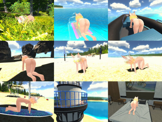 Get Frisky with Luge-chan at the Beach! 3D
