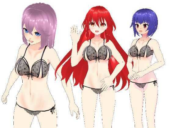 Gee-kun-soft Character Lingerie 02 - VRM 3D Models