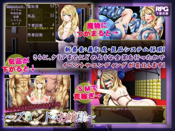 The Blonde Ojou-sama: A Fall into Cunning Vice - FANZA Doujin