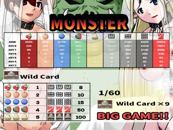 Retro Video Slot 9-Reel 8-Line MONSTER