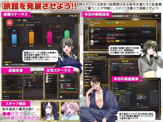 Hot Spring Inn Management Game: Welcome to Hoshizora Onsen!