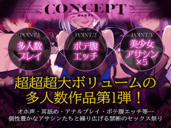 Breeding Mission in Progress♡ 5 Assassins' 24-Hour Seduction