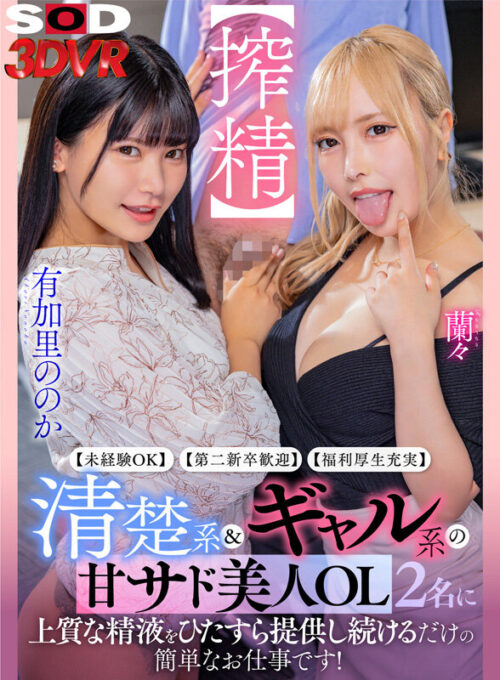 【VR】Easy Job: Provide Premium Semen to 2 Beautiful Office Ladies