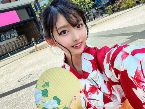 Amateur College Girl Mayu 20 Years Old - Hard Creampie Sex in Yukata Before Festival