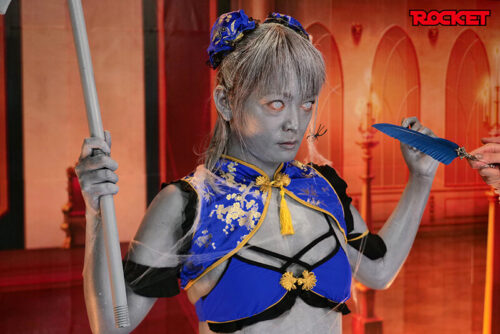 Petrified Heroine in RPG Game World