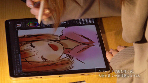 Glasses-Wearing Manga Artist's Assistant with a Tsundere Side