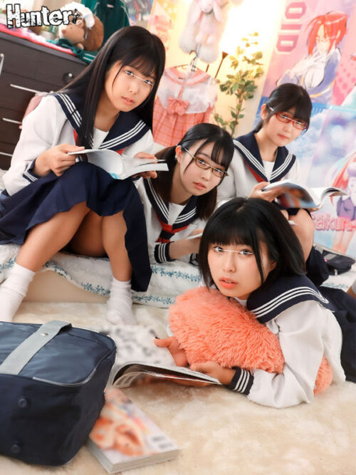 Shy Otaku Stepsister & Friends' Hentai Manga Fantasy Comes True