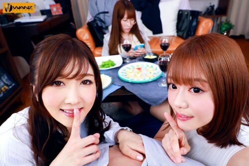 【VR】Two Female Bosses After Drinks - Teasing from Front & Back!!