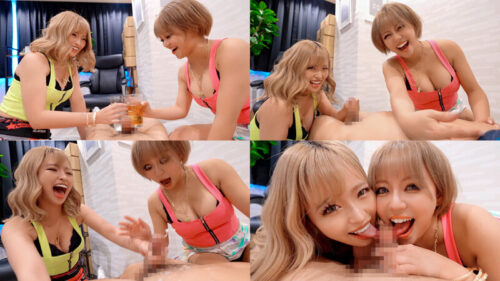 Drunk Busty GAL Swallowing! Naughty Bitches Drain Balls - Rika Tsubaki & Mitsuki Maya