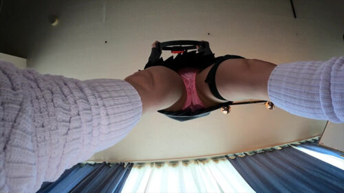 Modern Schoolgirl Diet Game Fitness: Panty & Butt Flash (SLAP-133)