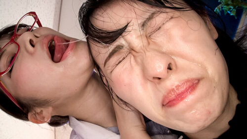 Obscene Saliva-Covered Face Licking Lesbian