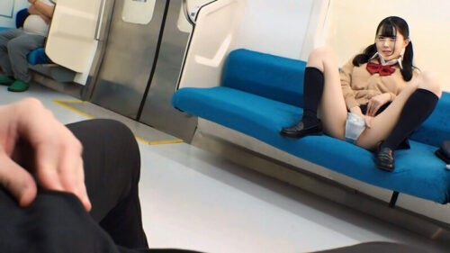 Provocative Hairless Angel Miina - Indecent Train Encounter