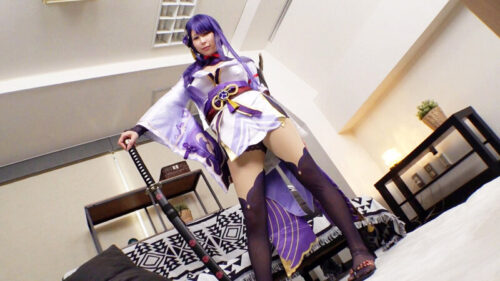 Busty I-Cup Cosplayer Miu: Defeated by the Thunder God's Desires