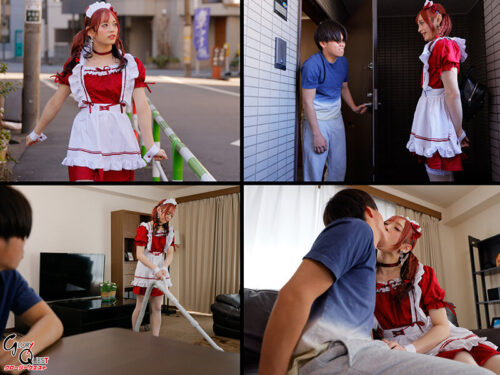 Naughty Maid's Anal Service with Futanari Reverse Anal Sex