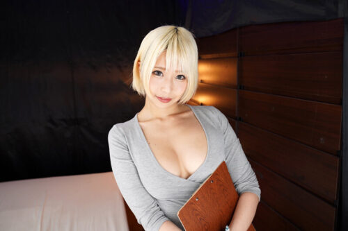 VR: Blonde Gal Micro Bikini Oil Massage with Otsu Alice