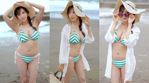 Married Woman Kyoko (32): Beach Pickup with Busty I-Cup MILF