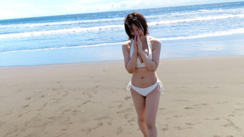Clean Newscaster Type: 27yo Short-Haired Young Wife Escapes to Summer Beach with Affair Partner