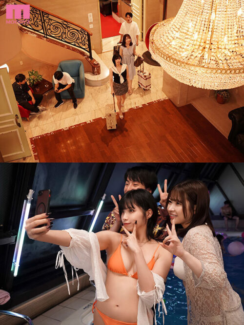 Night Pool Reverse NTR with Girlfriend's Best Friend