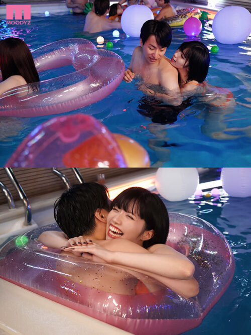 Night Pool Reverse NTR with Girlfriend's Best Friend