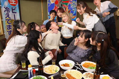 【VR】【8K VR】Pako Circle Drinking Party VR!! Izakaya Exclusive Orgy VR